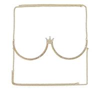 Rhinestone Chest Bracket Chain Crown Chest Bracket Bra Bra Body Jewelry Alloy For Women Silver Body Chain Waist