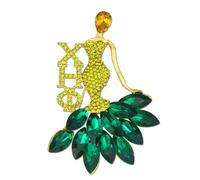 Rhinestone Chi Eta Brooh Pin for Women Greek Sorority Gift 1932 Chi Gift Sorority Paraphernalia Jewelry for Soror Sisterhood Gift, 1.89'', Alloy Steel, crystal