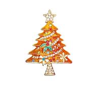 Rhinestone Christmas Tree Brooch for Women Xmas Crystal Sparkling Lapel Pins Enamel Classic Retro Clothing Accessories Holiday Party Wedding Birthday Jewelry Gift, M, Metal Rhinestone, no gemstone