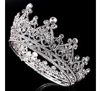Rhinestone Crown Full Circle Heart Shaped Crown Crown Wedding Dress Accessories Bridal Jewelry