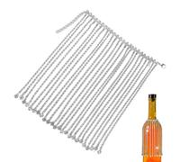 Rhinestone Decor, Shiny Wine Pendant, Rhinestone Decor for Bottle Display, Adjustable Sparkling Fringe with Glittery Crystal Chains, Decorative Tool, Luxurious Table Accessory for Champagne, Whiskey