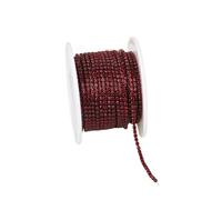 Rhinestone Dense Chain Trim Sew On Glass Crystal Cup Gule on Banding for DIY for Clothes,Bags,Shoe,Wedding Dress Decoration(Color 16,1yard,2.5mm)