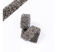 Rhinestone Diamond Satin Ribbons Crystal Roll, Diamond Rhinestone Ribbon Tape Multicolor 1.5cm 2. x 80cm Decorative Trim(8,1.5x80cm)