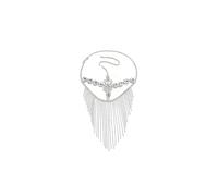Rhinestone Drop Tassel Veil Masks Rave Crystal Face Chains Mask Masquerade Dance Costume Sexy Forehead Chain Hair Chain Jewelry for Women, M, alloy, No Gemstone