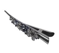 Rhinestone Duckbill Hair Clip Vintage for Long Hair Sections | Alloy with Artificial Crystal Accents, Duckbill Teeth Design, Pack, for Face Washing Routines