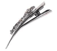 Rhinestone Duckbill Hair Clip Vintage for Thick Hair Updos | Alloy and Artificial Rhinestone Detail, Elegant Styling Support, for Party and Photo Shoots