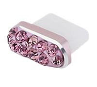 Rhinestone Dust Cap, Crystal Charging Port, Sparkling Dustproof Charm, Smartphone Tablet Accessories, Type C Port Covers with Decorative Protection Charm for the Use of Charging Ports