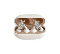 Rhinestone Earbud Charms Compatible with Anker AeroClip2, Bling Crystal Fashion Clip Decorations for Open Ear Headphones，Four Leaf Clover