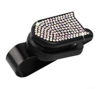 Rhinestone Enhanced Sunglasses Clip for Car Sun Visors Holds Eyewear and Flat Items Without Slippage on Bumpy Roads (Colored)