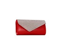 Rhinestone Evening for Women Envelope Clutch Sparkling Crystal Handbag Bridal Wedding Purse Elegant Shoulder Crossbody(Red)