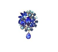 Rhinestone Feather Brooch Pin COLORFUL BLING Broche De De Imitación Broche Roja Azul Vintage Accesorio Joyería Decoración Regalos Crystal Or Rhinestone Buttons (I, 7. 6x5. 3x1)