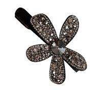 Rhinestone Flower Hair Clip Metal Sparkling Rhinestone Vintage Styling