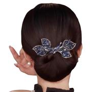 Rhinestone Flower Hair Clip,Whale Tail Rhinestone Flower Curler Maker,Ocean Hair Hairpin Bun Hair De T0X6 Blue Clip,Lazy