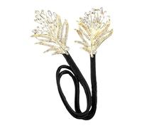 Rhinestone Flower Hair Clips - French Twist Bun Shaper, Long Clips, Versatile Style, Elegant Decorative Hair Accessory | For Home, Dorm, Travel, H