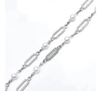 Rhinestone Fringe， Silver Rhinestone Chain Trim 7mm 10mm 1-5 Yards(Style 6,1 Yard)