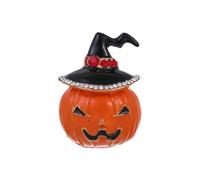 Rhinestone Funny Pumpkin Halloween Brooch Pin for Women Girls Unisex Gold Plated Fashion Enamel Cute Crystal Ghost Brooches Lapel Pins Creative Happy Hallowmas Party Decor Jewelry Dainty Gift