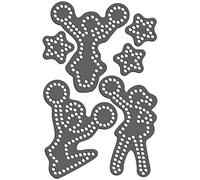 Rhinestone Genie Cheer Leaders Magnetic Rhinestone Template, Black