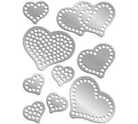 Rhinestone Genie Embellishment Template, Hearts 001, Model: RT4-HEA001