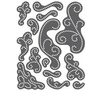 Rhinestone Genie Flourishes - Variety Magnetic Rhinestone Template Set