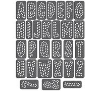 Rhinestone Genie Magnetic Rhinestone Template, Flexible, Black