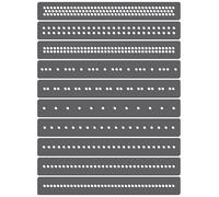 Rhinestone Genie Magnetic Rhinestone Template, Flexible, Black
