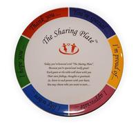 Rhinestone Genie The Sharing Plate - Make Mealtime Memorable, Share Feelings, Thoughts, and Gratitudes With Family and Friends