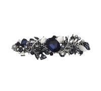 Rhinestone Hair Barrettes for Women, Rhinestone Hair Clips, Rhinestone Flower Hair Clips Hair Barrette Crystal French Hairpins Hair Clip Barrettes for Women Wedding Accessories (B, One Size)