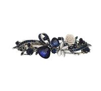 Rhinestone Hair Barrettes for Women, Rhinestone Hair Clips, Rhinestone Flower Hair Clips Hair Barrette Crystal French Hairpins Hair Clip Barrettes for Women Wedding Accessories (A, One Size)