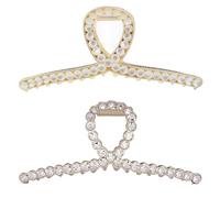 Rhinestone Hair Claw Clips, Vintage Opal Gold Metal Hair Jaw Clip for Women, Non Slip Hair Clamp for Long, Thick Hair Fashion Wedding Party Accessories Elegant Hair Barrettes Decorations for Ladies