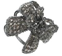Rhinestone Hair Clip High Ponytail Holder for Women | Metal Finish, Small Size, Easy Use, Holds Ponytail, Christmas Make, Elegant Style