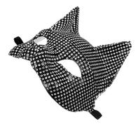 Rhinestone, Half-face Halloween Masquerade Cosplay Party Accessory | Sparkling PP Design, Adjustable Elastic Band, Chic Mysterious Styling for Women, Birthday Celebrations, Themed Nightclub