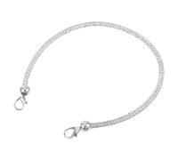 Rhinestone Handbag Chain Purse Strap - Crystal Bag Handle Sparkly Replacement Strap Double End Clasp Chain for DIY Purse Making