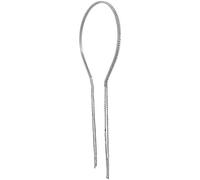 Rhinestone Headband Elegant Sparkly Headbands for Women Double Row Diamond Headband with Crystal Tassel Sliver Hair Chain Bling Hair Accessories for Women and Girls, Silver