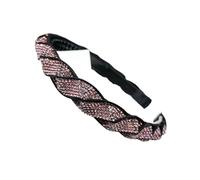 Rhinestone Headband for Women, Shiny Crystal Headband with Non-Slip Teeth, Girls Women Headband, Elegant Retro Hair Accessories, Fashion Headband for Wedding, Party and Everyday Use (Pack of 1), Dark