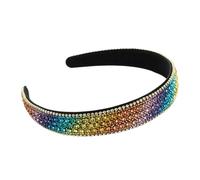 Rhinestone Headband Women's Shiny Rhinestone Headband Crystal Simple Wedding Hair Accessories(Color3)