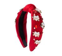 Rhinestone Heart Headband - Valentine's Day Crystal Hair Accessory, Romantic Love Hairband | Sparkling Valentine's Headpiece, Festive Heart Hair Decoration, Glittering Valentine's Hairband, Women's Va