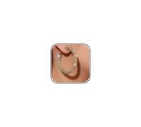 Rhinestone Hoop Earrings for Women Sparkly Bling Large Hoops Statement Jewelry Accessory for Bride Wedding Party Outfit Prom Gown Attire, L, Metal, No Gemstone