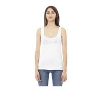 Long Tank Top - female - Just Cavalli - Sleeveless Tops - White - S - Tops S