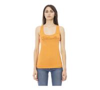 Rhinestone Logo Tank - female - Just Cavalli - Sleeveless Tops - Orange - M - Tops M