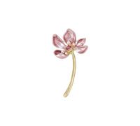 Rhinestone Lotus Brooches For Women Unisex Elegant Handmade Leaf Banquet,J