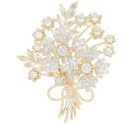 Rhinestone Luck Tree Brooches For Women Men Fashion Crystal Gold Tone Leaf Cz Lapel Stick Pins For Hat Bag Suit Tie Vintage Boutonniere Corsage Dress Accessories Holiday Birthday Jewelry Gifts