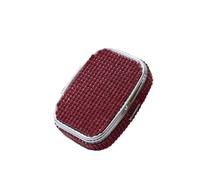 Rhinestone Mini Pill Case, Portable Cute Rhinestone Jewelry Box, Foldable Shiny Crystal Sealed Candy Box Mini Package Pill Box(red)