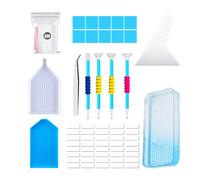 Rhinestone Painting Accessories - Multi-Purpose Gem Art Set, Crafting Tools with Storage Pouches, Gradient Color DIY Supplies, Diamond Mosaic Equipment, Hobby Kit for Professional Artists