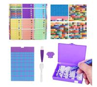 Rhinestone Painting Storage, Art Containers and Trays Stand, Organizer Boxes with Tools & Accessories, Ideal for Crafts, Beads, Jewelry, for Youth, Teens, Boys, Girls, Women, Men