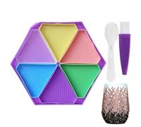 Rhinestone Painting Trays - 16.5x14.2cm Craft Project Supplies, Rhinestone Art Bead Sorting Tray, DIY Enthusiast Professional Hobby Tool | Artist Crafting Accessory for Home Apartment Craft Room Use