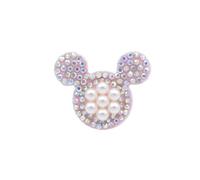 Rhinestone Patches 15Pcs Padded Rhinestone & Pearl Star Mouse Rabbit Bear Applique(Mickey)