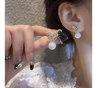 Rhinestone Pearl Flower Earrings Wedding Jewelry Birthday Gifts
