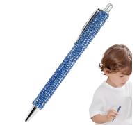 Rhinestone Pen - Fancy Sparkly Crystal, Retractable Bling, Writing Drawing Journaling, Office Supplies, Luxury Stationery, Pink Metal Body For Women Lady Work School Desk Decor