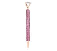 Rhinestone Pens - Ballpoint Push-Button Writing Tool with Large Gem - Bling Pens Bulk - for Friend Teacher Nurse Office Work Daily Quotes Desk Word Birthday
