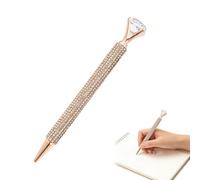 Rhinestone Pens,Push-button Ballpoint Writing Tool with Large Gem - Decorative Gem Pens,for Daily Quotes Desk Friend Coworkers Offices Nurse Birthday Friends